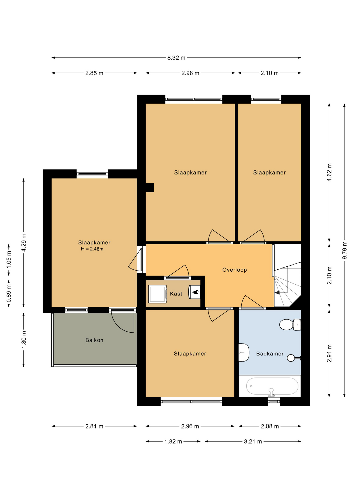 Beukenhof 100 - 8212 EB - lelystad-plattegrond-2